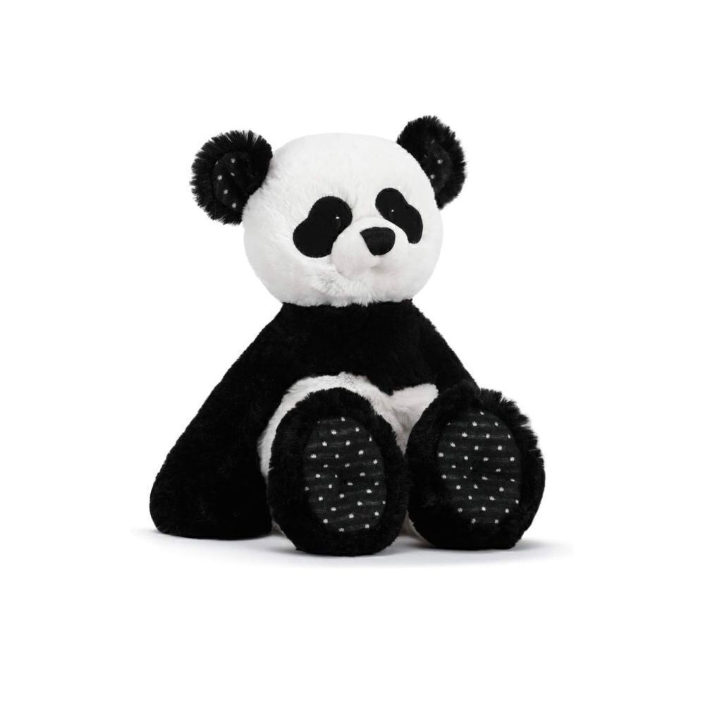 DEMDACO Pita The Panda Black and White 13 inch Children's Plush Stuffed Animal T